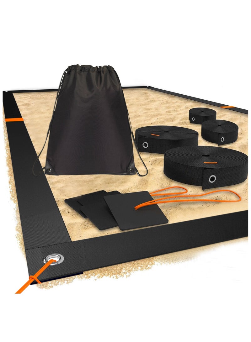 Beach Volleyball Boundary Marking Line Sand Line Outdoor Beach Volleyball Portable Court Line Volleyball Supplies - Image 1